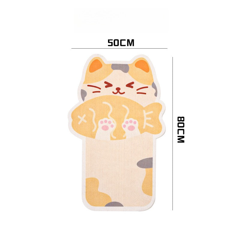 Self-Adhesive Cartoon Cat Scratcher Mat – Cute, Claw-Friendly Home Protection