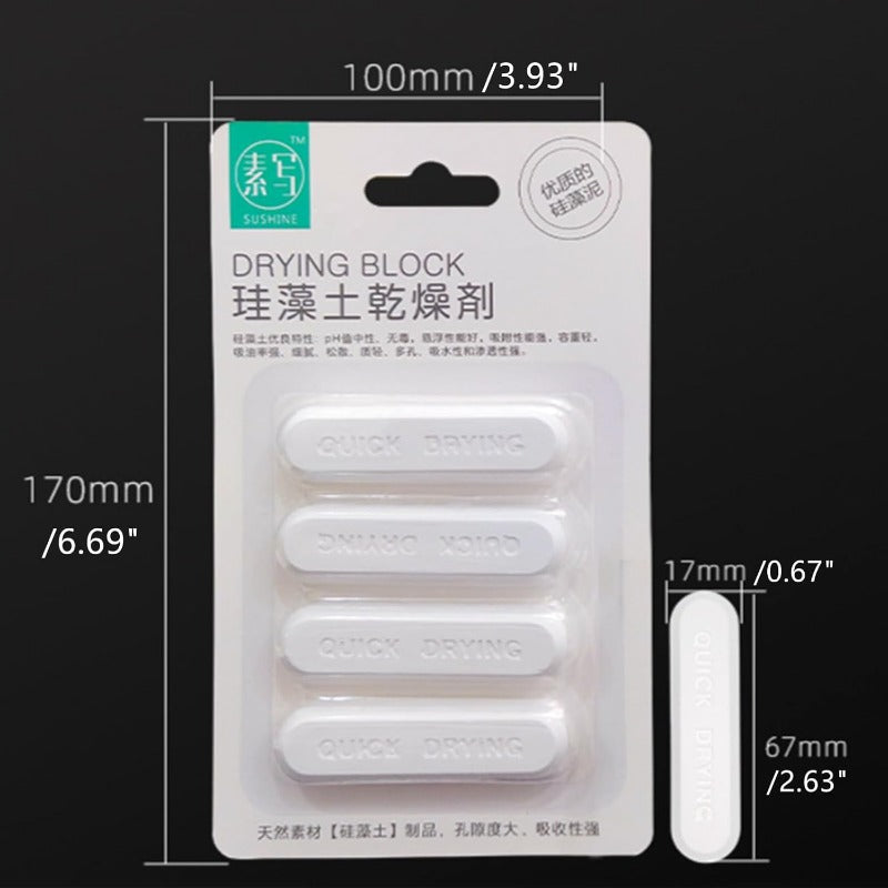 Reusable Diatomaceous Earth Drying Sticks – Powerful Moisture Absorbers