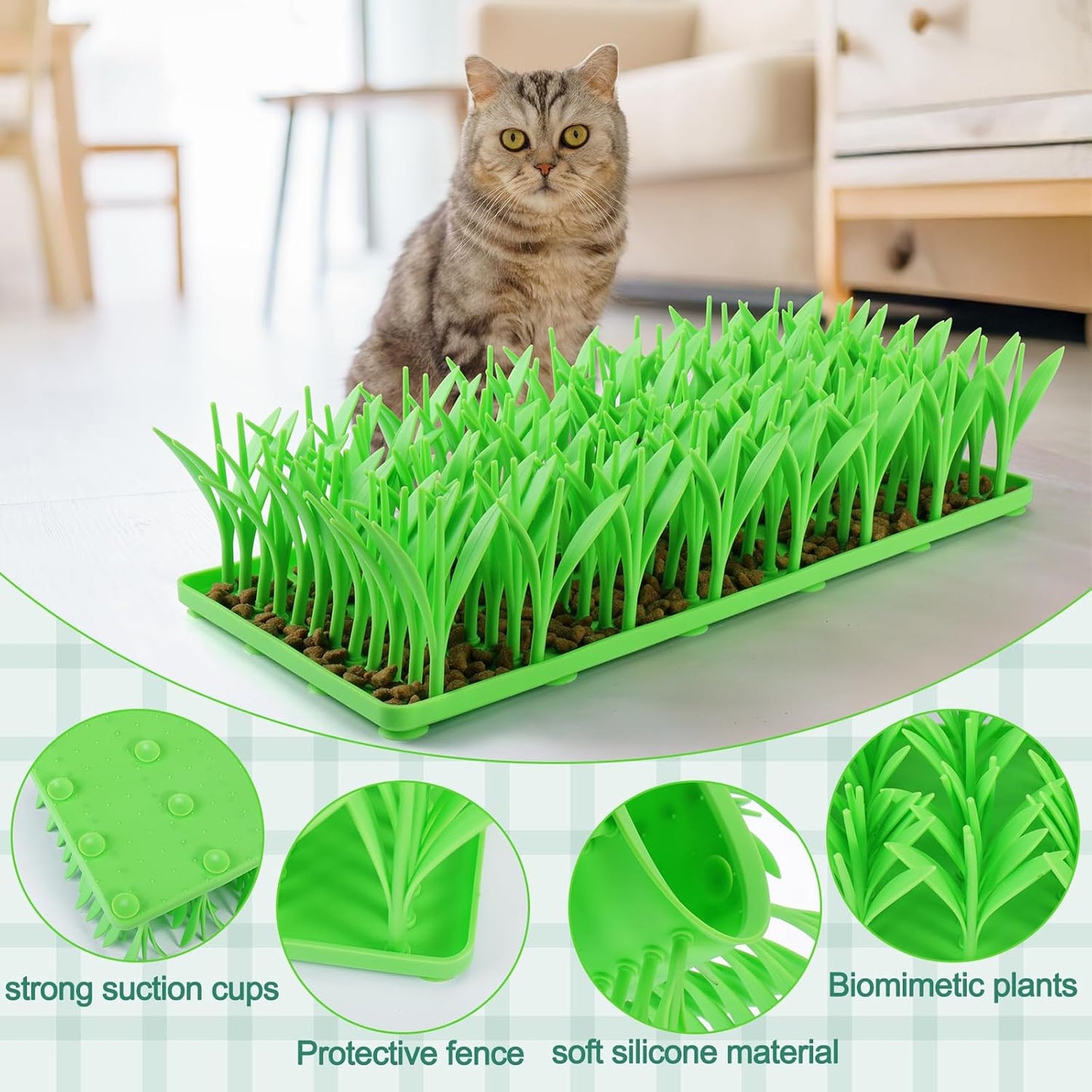 Pet Slow Feeder Grass Mat