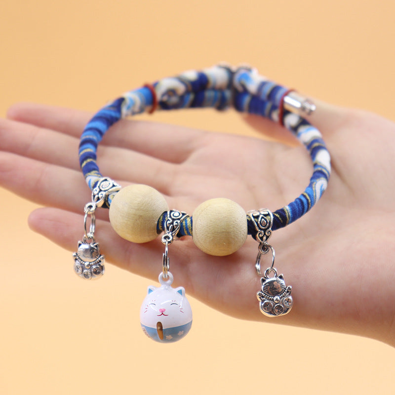 Yopoll Lucky Kimono Cedar-Bead Pet Collar