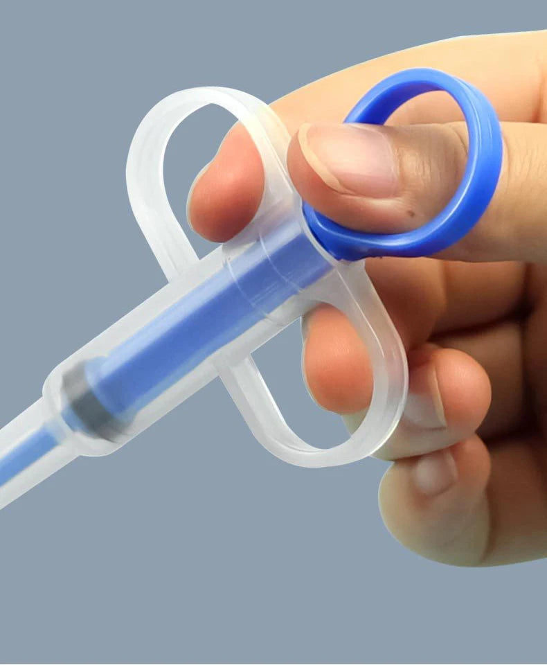 Pet pill applicator, cat and dog syringe, medication feeder, insect resistant product, clip on pill, pet water dispenser