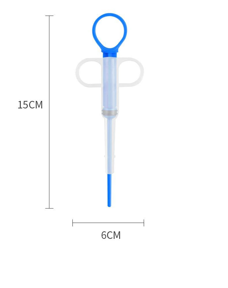 Pet pill applicator, cat and dog syringe, medication feeder, insect resistant product, clip on pill, pet water dispenser