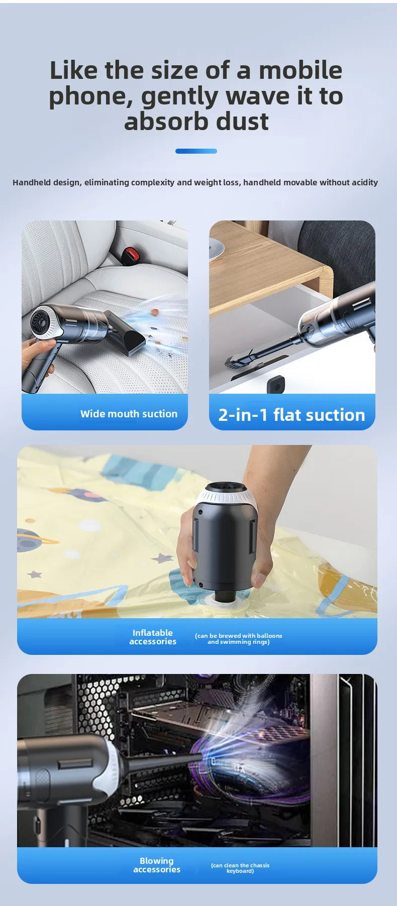Pet Hair Remover Cat Hair Cleaner Dog Hair Remover Handheld Portable Cleaning Cat Dog Hair Removal Tool