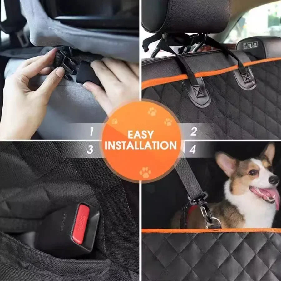 Pet Car Seat Cover - Full Coverage Rear Seat Pad for Travel,Suitable for Dogs, Practical Pet Vehicle Accessory