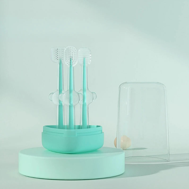 Pet Silicone Toothbrush and Toothpaste Set Teeth Cleaning for Cats and Dogs Pet Teeth Oral Cleaning Pet Products Supplies