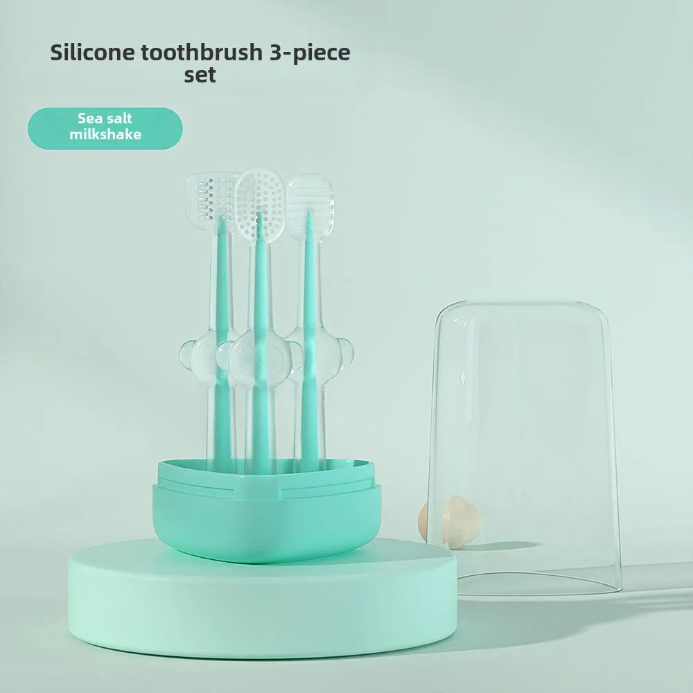 Pet Silicone Toothbrush and Toothpaste Set Teeth Cleaning for Cats and Dogs Pet Teeth Oral Cleaning Pet Products Supplies