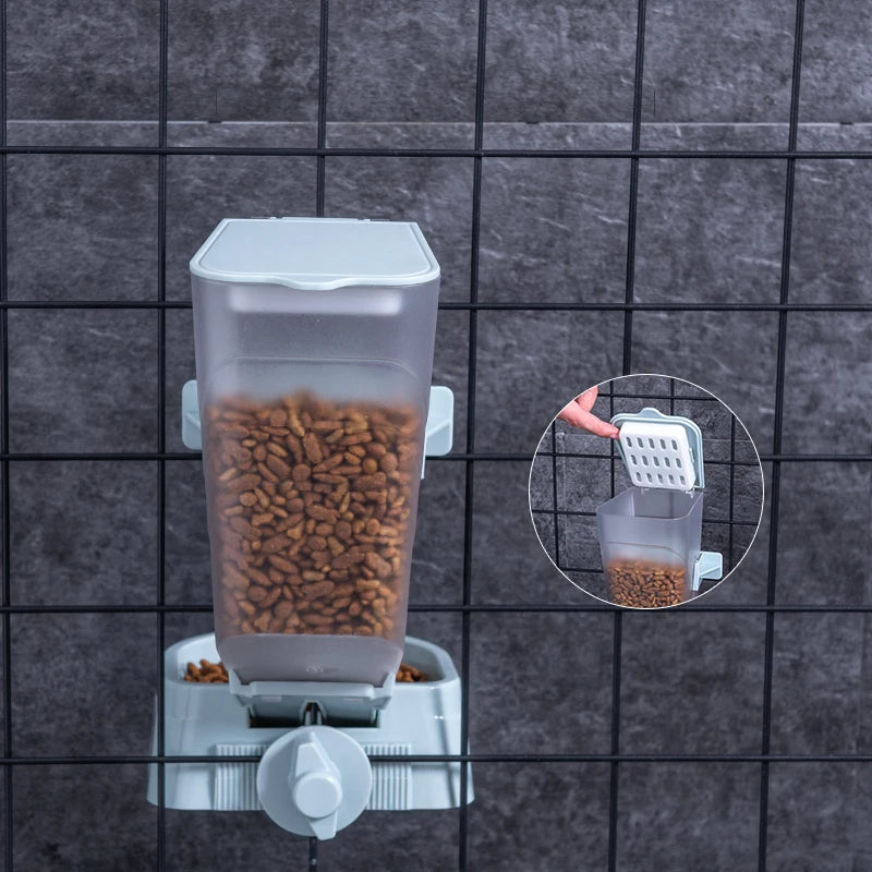 Pet Feeding Product - Automatic Food Container Dispenser, Cage Hanging Bowl, Water Bottle for Puppy, Cats, Rabbit, Birds