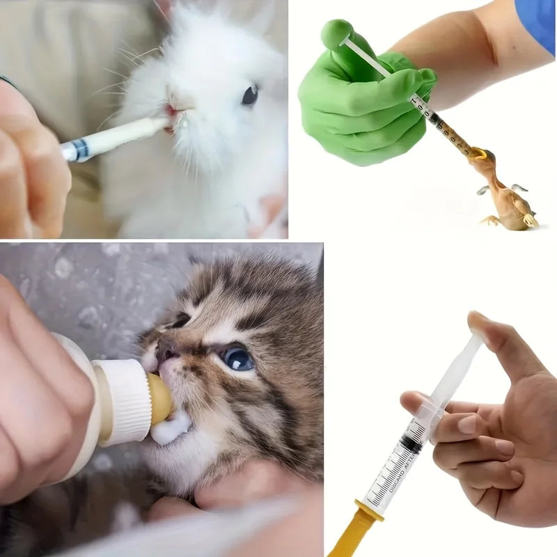Pet feeding nipple: kitten nipple, puppy nipple, formula milk bottle distributor, puppy milk bottle for feeding small pets milk.