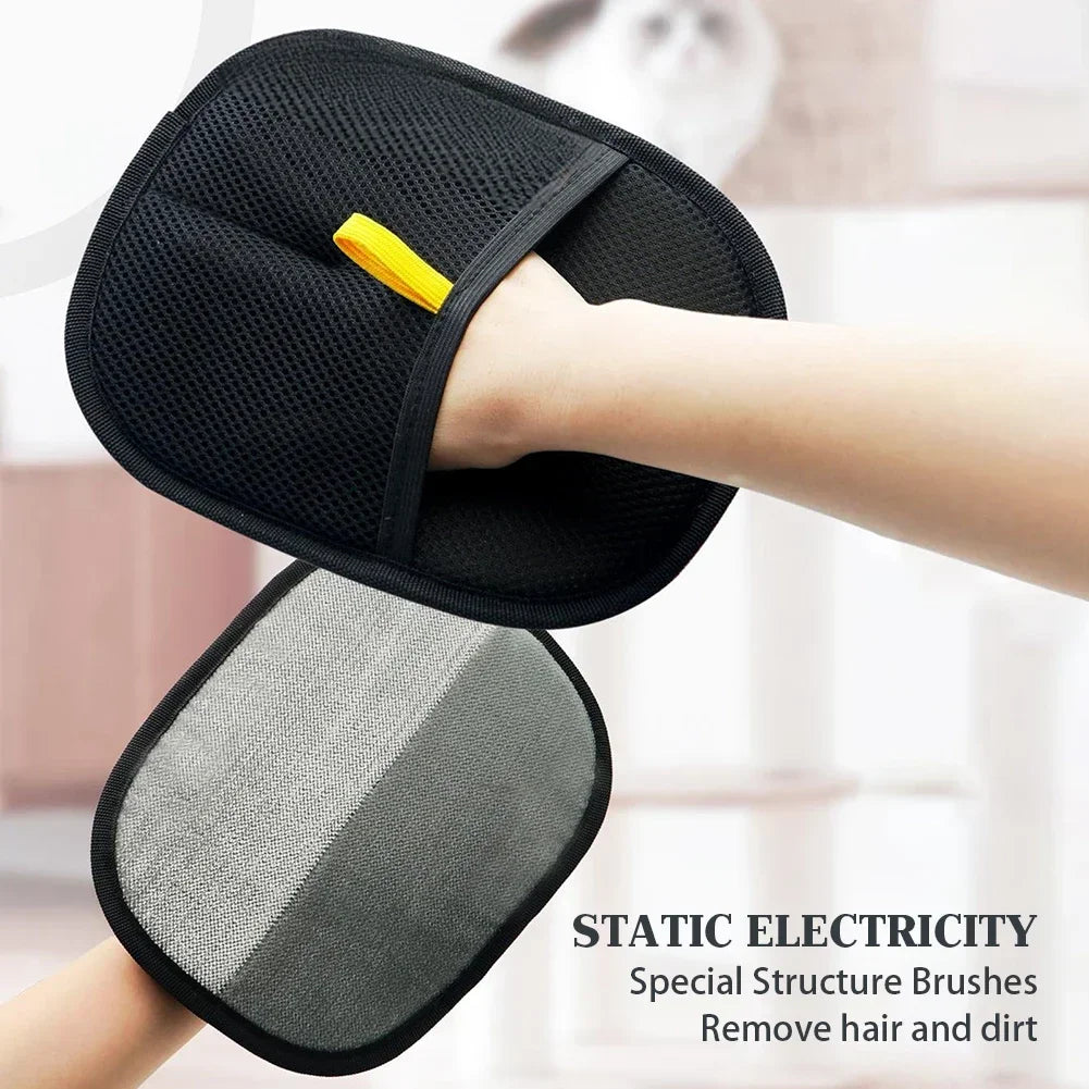 Cat Grooming Gloves Pet Electrostatic Hair Removal Gloves Pet Hair Remover Mitt Static Removal Glove for Clothes Sofa Carpet