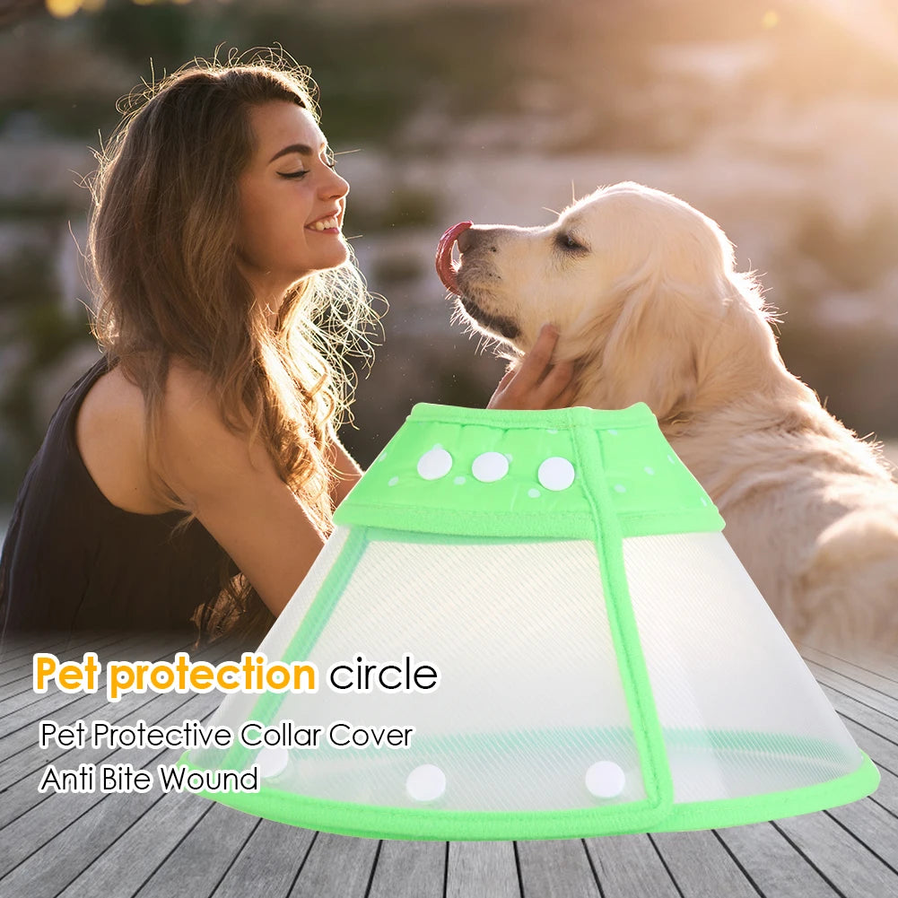 Pet Protective Collar For Small Large Dogs Anti Bite Grasping Licking Collar Puppy Cat Recovery Cone Ring Pets Care Accessories