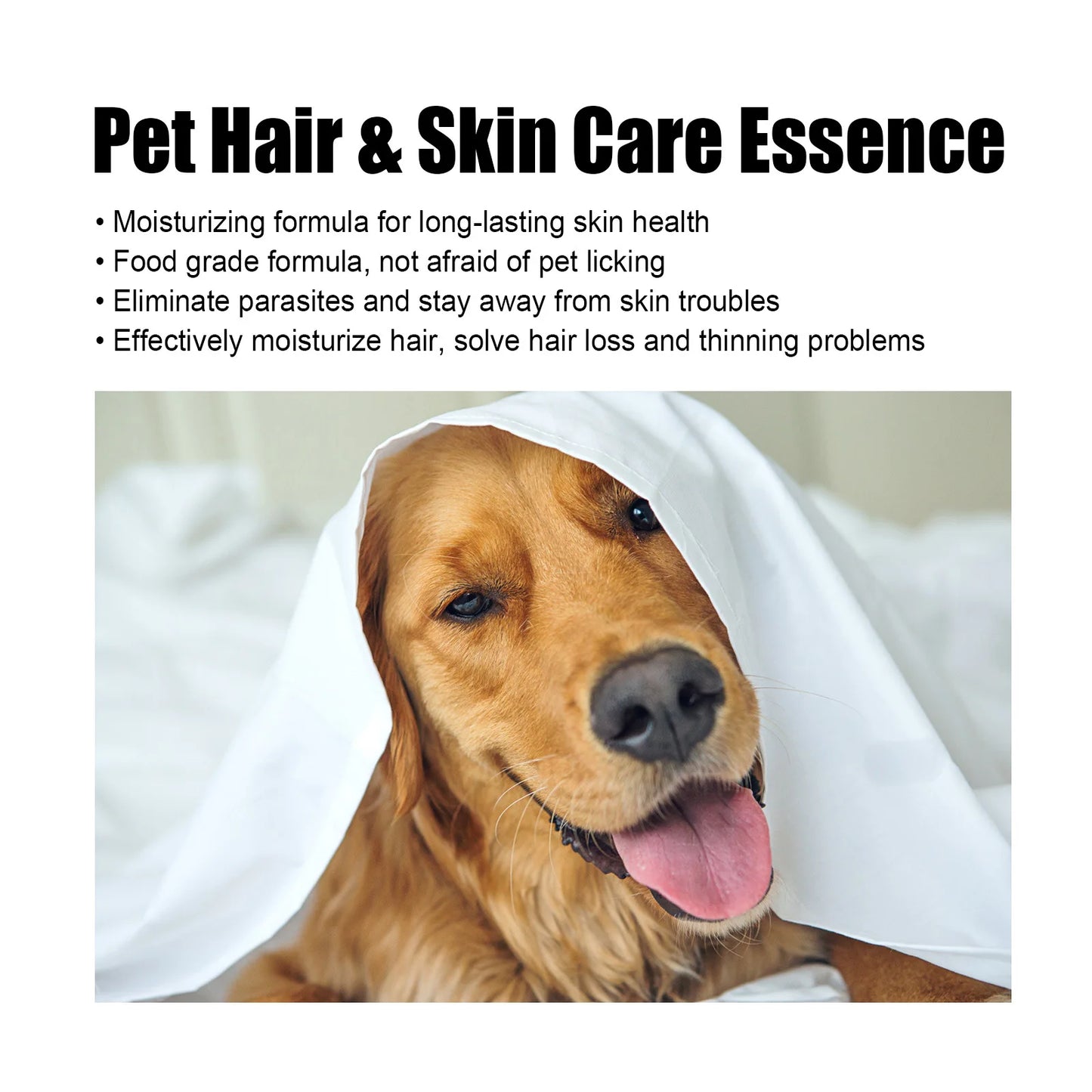 Pet Skin Care Essence Promote Hair Growth Hair Thinning Moisturizing Wound Cleaning Repair Skin Itching Relieving Cat Hair Serum