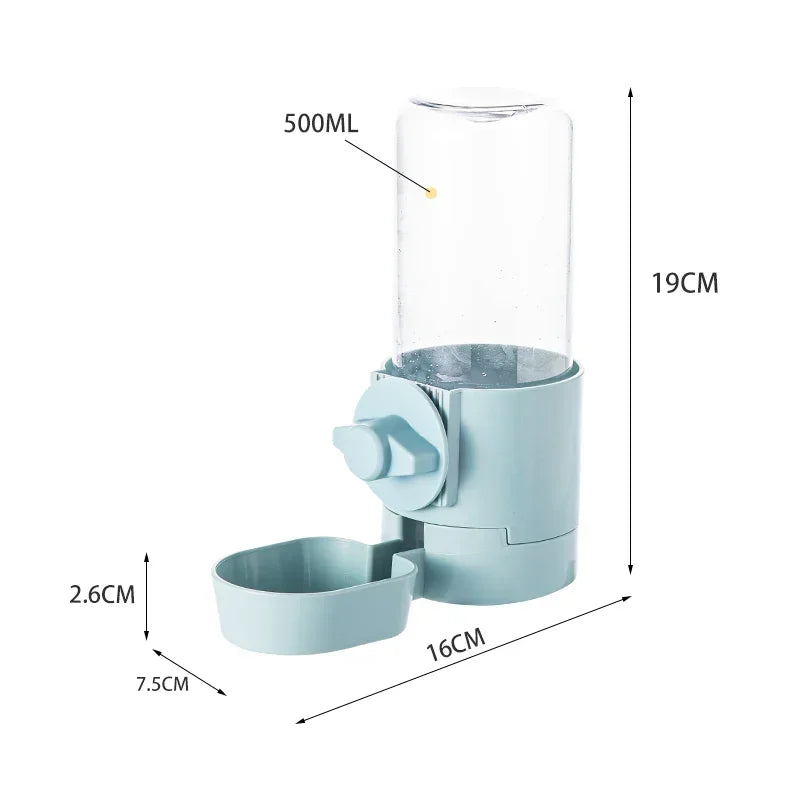 Pet Feeding Product - Automatic Food Container Dispenser, Cage Hanging Bowl, Water Bottle for Puppy, Cats, Rabbit, Birds
