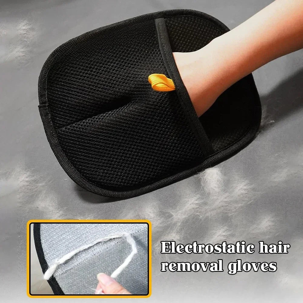 Cat Grooming Gloves Pet Electrostatic Hair Removal Gloves Pet Hair Remover Mitt Static Removal Glove for Clothes Sofa Carpet