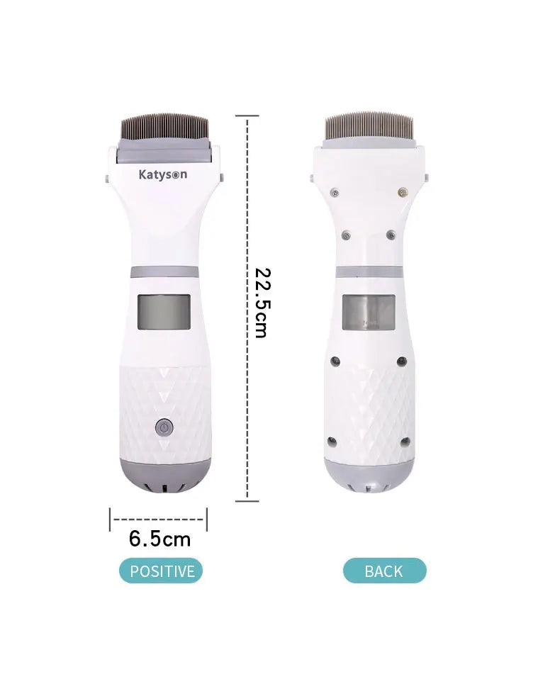 Pet Electronic Electric Flea Comb Puppies Fleas Treatment Safe Pets Kill for Dogs Cats EU Plug Pet Supplies Comb For Cat Dogs