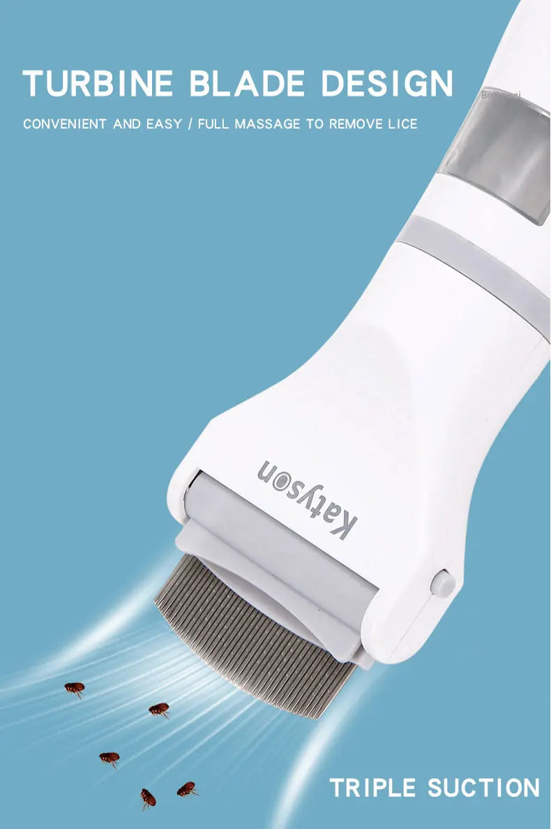 Pet Electronic Electric Flea Comb Puppies Fleas Treatment Safe Pets Kill for Dogs Cats EU Plug Pet Supplies Comb For Cat Dogs