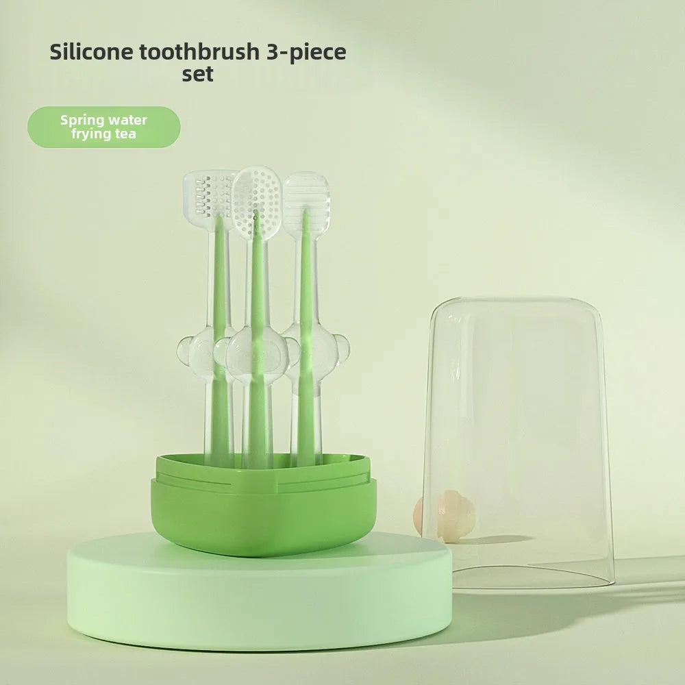 Pet Silicone Toothbrush and Toothpaste Set Teeth Cleaning for Cats and Dogs Pet Teeth Oral Cleaning Pet Products Supplies