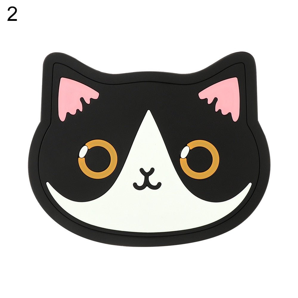 Cartoon Cat Silicone Coasters