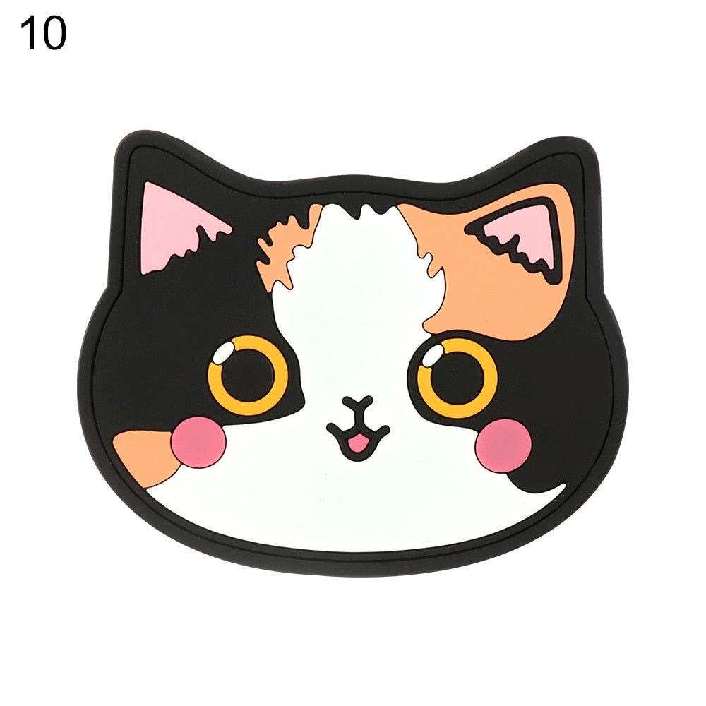 Cartoon Cat Silicone Coasters