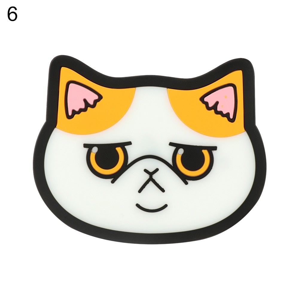 Cartoon Cat Silicone Coasters
