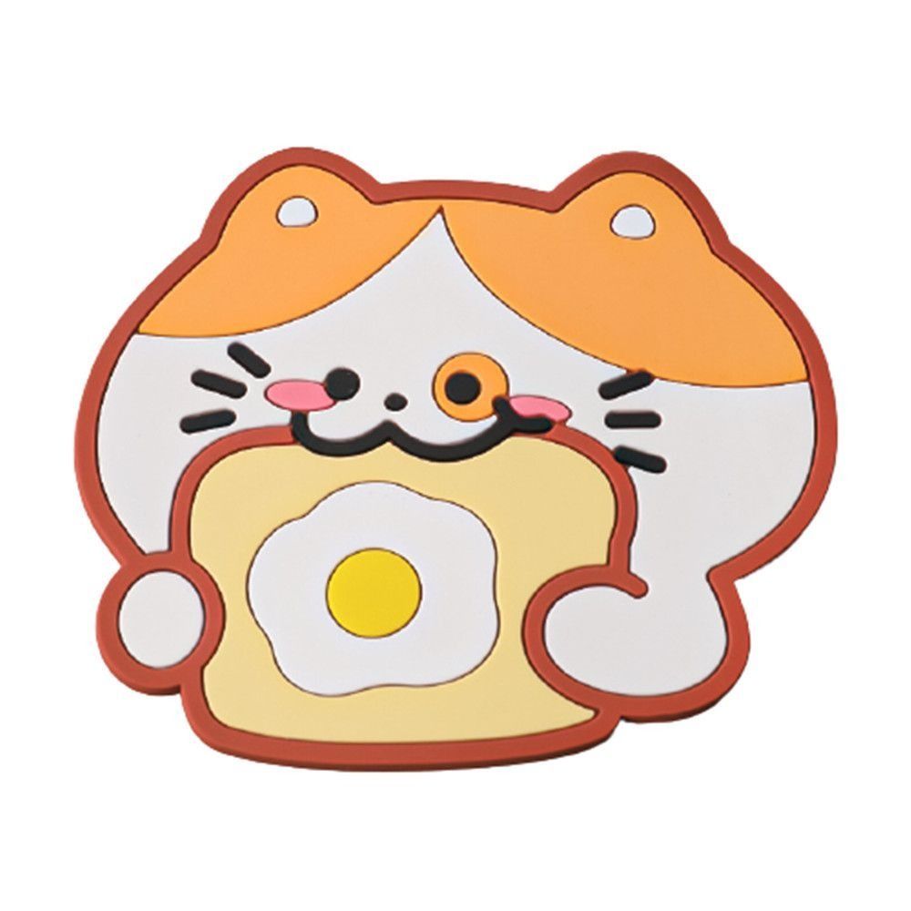 Cartoon Cat Silicone Coasters
