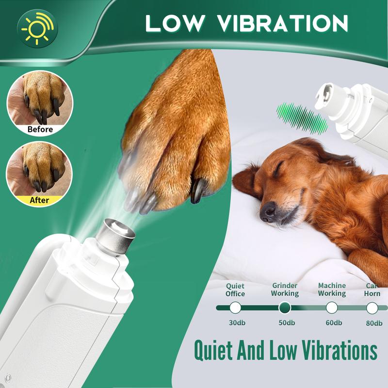2-in-1 Pet Nail Clipper & Grinder with LED Quick Finder