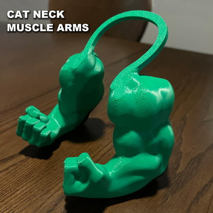 Cat Superhero Muscle Costume Collar