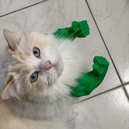 Cat Superhero Muscle Costume Collar