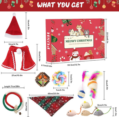 12 Days of Festive Surprises Advent Calendar for Cats