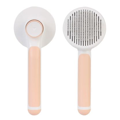 Cat Hair Cleaner Pet Accessories Cleaning and Beauty Products Self Cleaning Brush Pet Comb Plastic