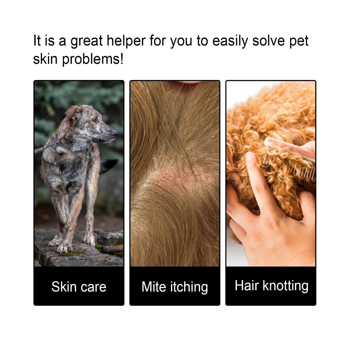 Pet Skin Care Essence Promote Hair Growth Hair Thinning Moisturizing Wound Cleaning Repair Skin Itching Relieving Cat Hair Serum