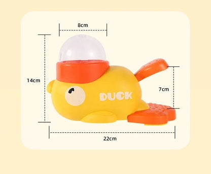 "Duck-shaped Pet Feeder - Eco-friendly Design, Non-toxic Paint, Entertaining While Stimulating The Natural Foraging Instinct"