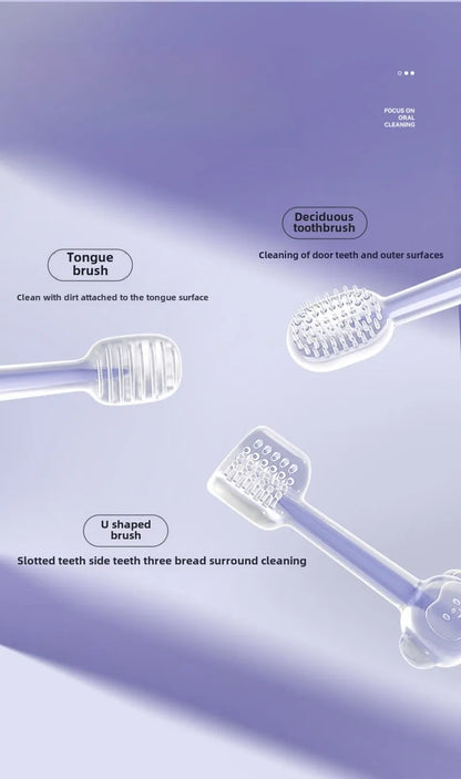 Pet Silicone Toothbrush and Toothpaste Set Teeth Cleaning for Cats and Dogs Pet Teeth Oral Cleaning Pet Products Supplies