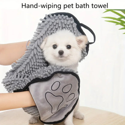 Pet Bath Towel, Specially Designed For Dogs, Quickly Absorbs Water, Cat And Dog Bath Towel