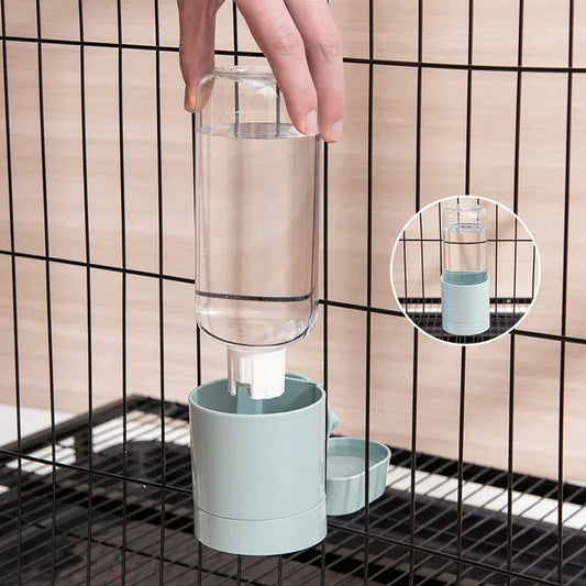 Pet Feeding Product - Automatic Food Container Dispenser, Cage Hanging Bowl, Water Bottle for Puppy, Cats, Rabbit, Birds