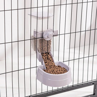 Pet Feeding Product - Automatic Food Container Dispenser, Cage Hanging Bowl, Water Bottle for Puppy, Cats, Rabbit, Birds