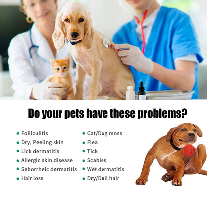Pet Skin Care Essence Promote Hair Growth Hair Thinning Moisturizing Wound Cleaning Repair Skin Itching Relieving Cat Hair Serum