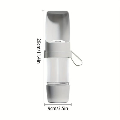 Portable Leak-Proof Dog Water Bottle - Durable Plastic Pet Hydration Dispenser with Ergonomic Handle