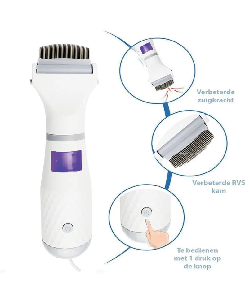 Pet Electronic Electric Flea Comb Puppies Fleas Treatment Safe Pets Kill for Dogs Cats EU Plug Pet Supplies Comb For Cat Dogs