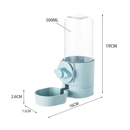 Pet Feeding Product - Automatic Food Container Dispenser, Cage Hanging Bowl, Water Bottle for Puppy, Cats, Rabbit, Birds