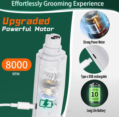 2-in-1 Pet Nail Clipper & Grinder with LED Quick Finder