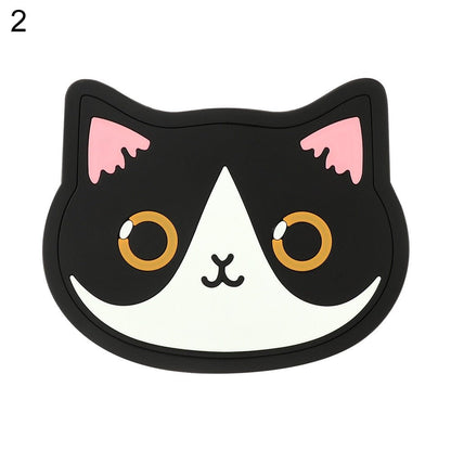 Cartoon Cat Silicone Coasters