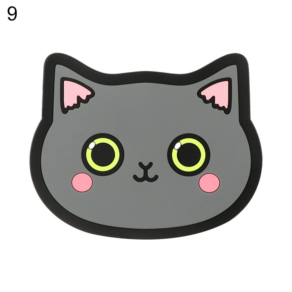 Cartoon Cat Silicone Coasters