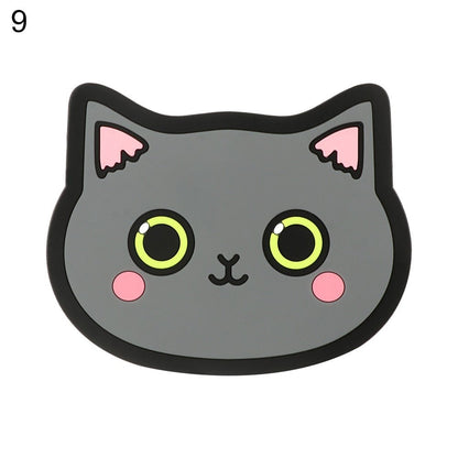 Cartoon Cat Silicone Coasters