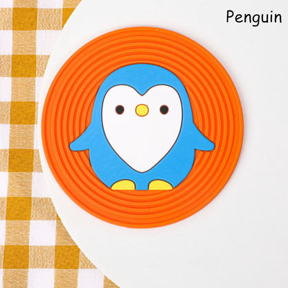 Cartoon Cat Silicone Coasters