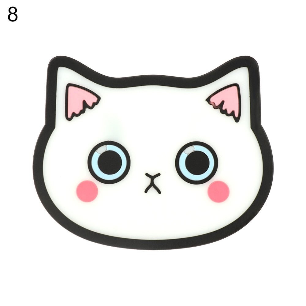 Cartoon Cat Silicone Coasters