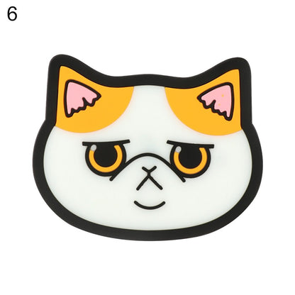Cartoon Cat Silicone Coasters
