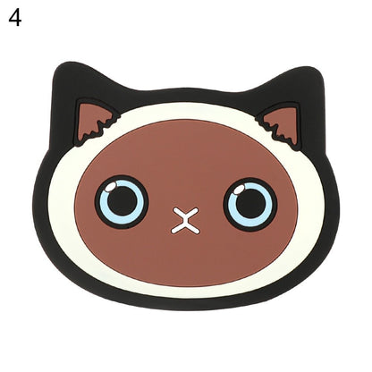 Cartoon Cat Silicone Coasters