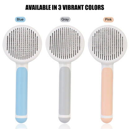 Cat Hair Cleaner Pet Accessories Cleaning and Beauty Products Self Cleaning Brush Pet Comb Plastic